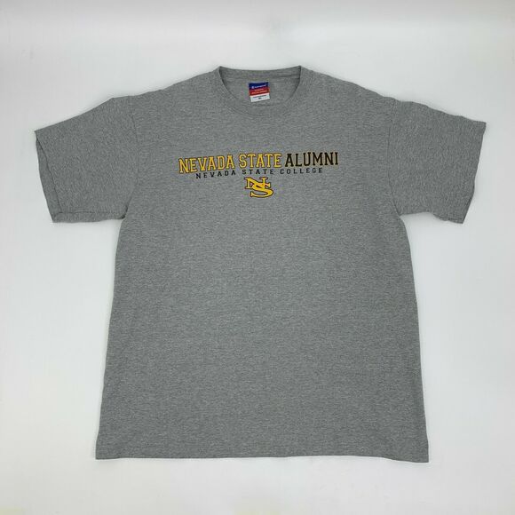 Champion Nevada State Scorpions Alumni T Shirt Men's Size XL Gray Short Sleeve - Picture 2 of 8